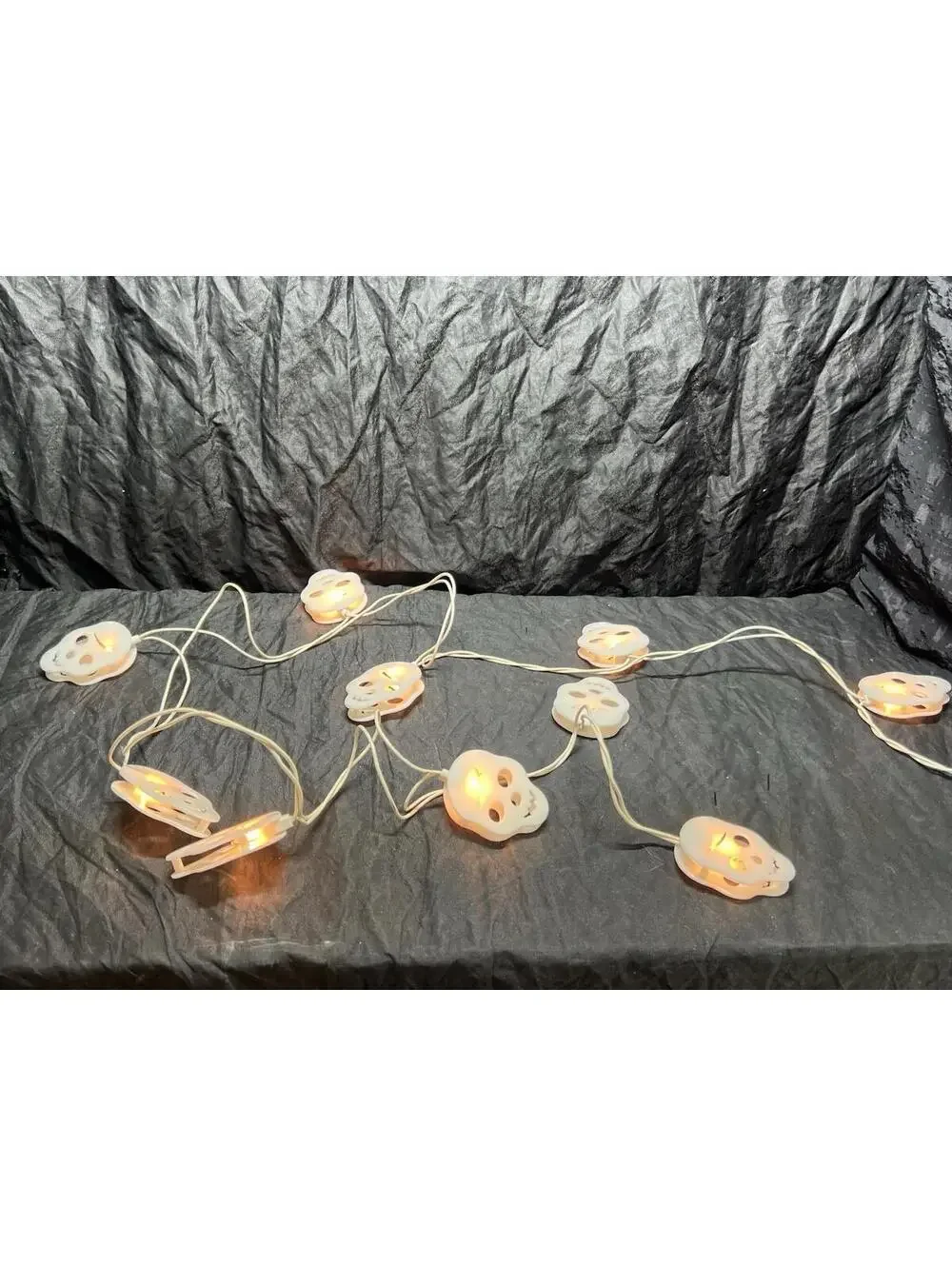 Vintage Halloween Skeleton String Lights